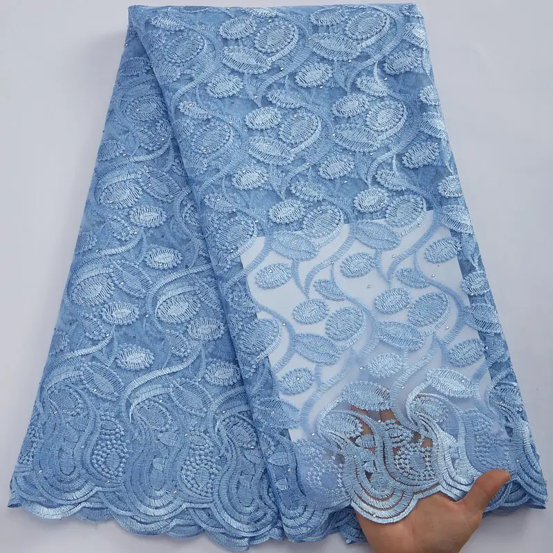 5 Yards Embroidery French Tulle Lace Fabrics With Stones 2022 New Arrival African Lace Fabric For Nigerian Party Dress S2957
5 Yards Embroidery French Tulle Lace Fabrics With Stones 2022 New Arrival African Lace Fabric For Nigerian Party Dress S2957