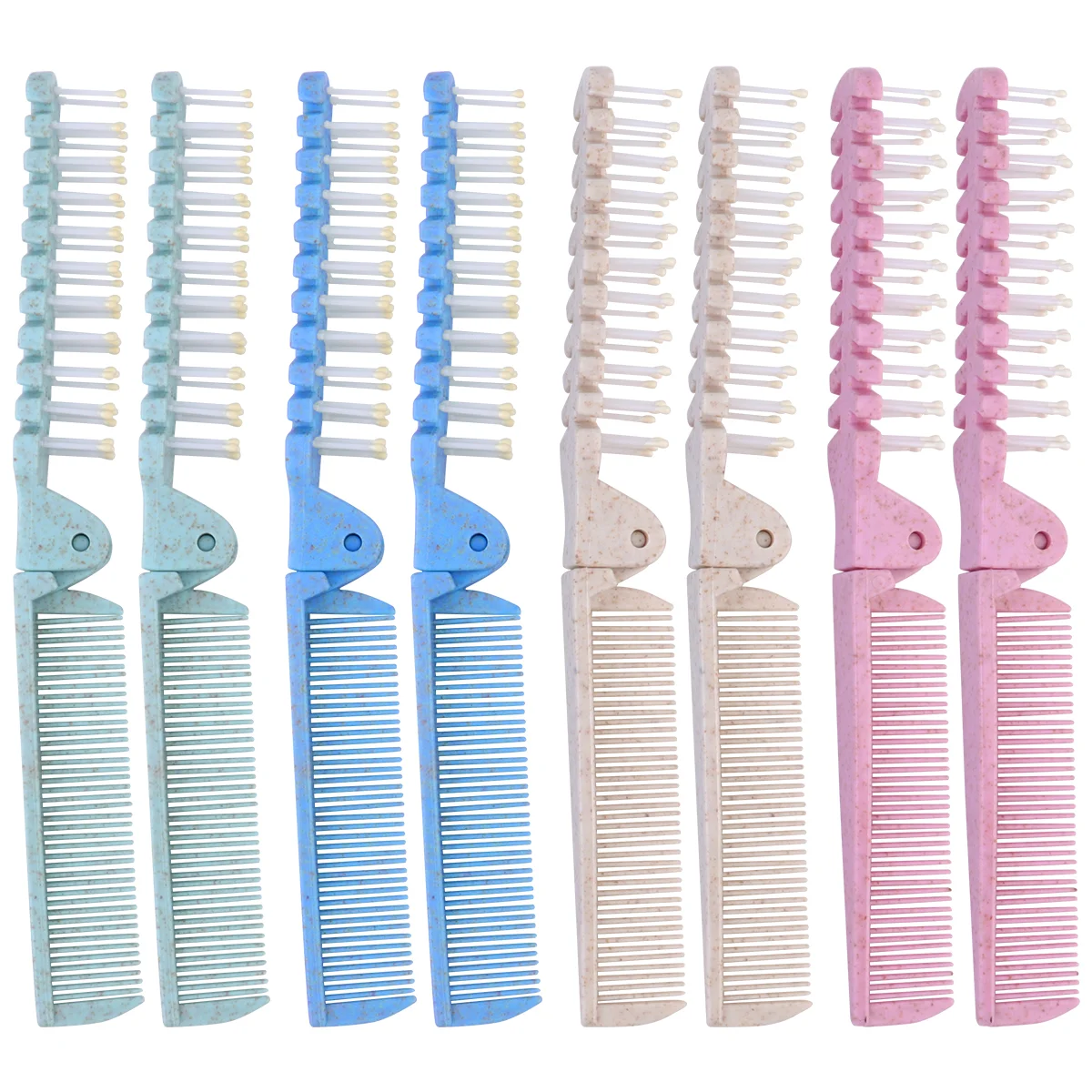 8 Pcs Folding Comb for Curly Hair Anti-static Pocket Foldable Plastic Miss Hairbrush
8 Pcs Folding Comb for Curly Hair Anti-static Pocket Foldable Plastic Miss Hairbrush