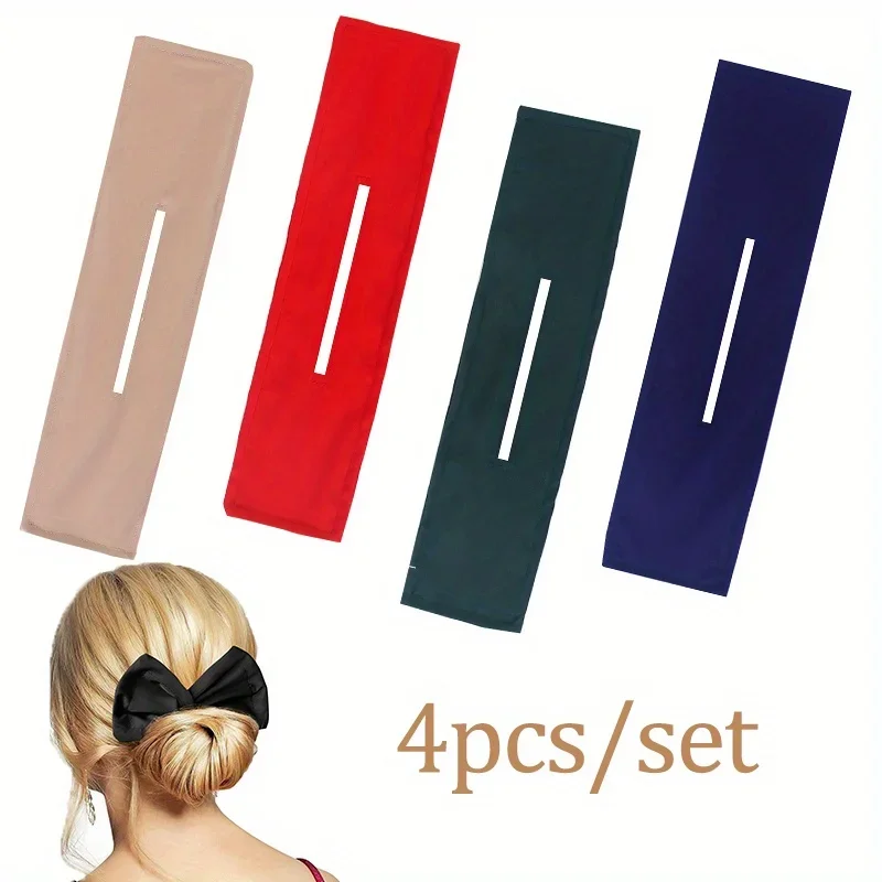 4pcs Korean version magic bow twist clip, lazy bun head hair hairpin headband, women's convenient hair accessory
4pcs Korean version magic bow twist clip, lazy bun head hair hairpin headband, women's convenient hair accessory