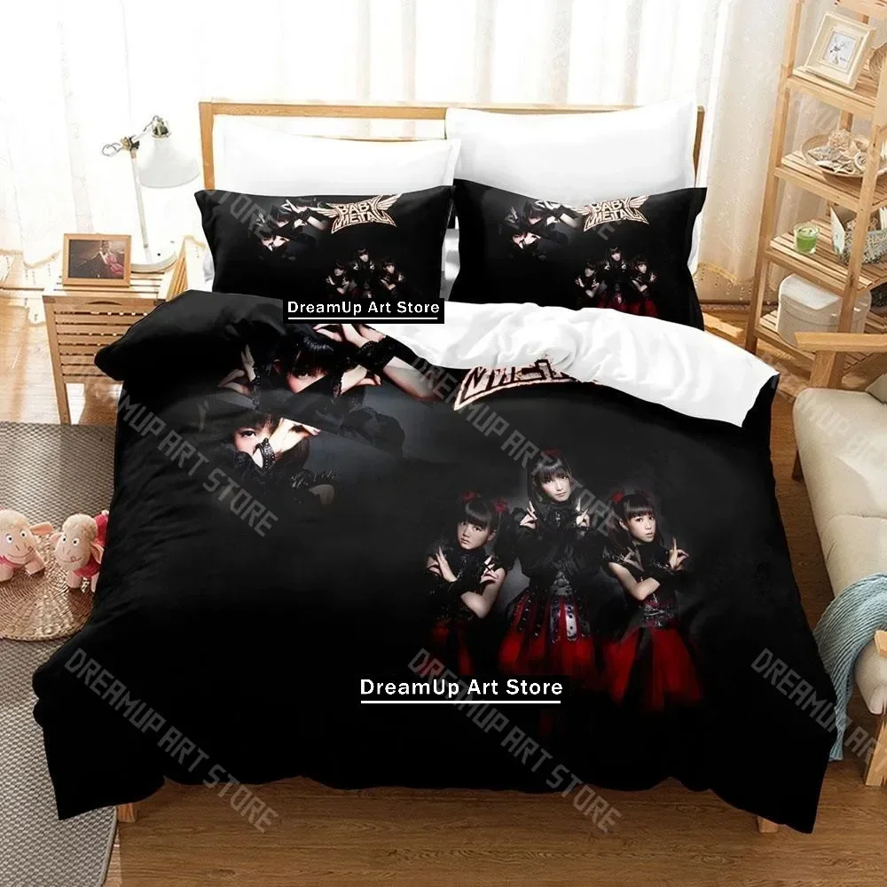 Комплект постельного белья Babymetal Band с 3D принтом, одинарный, полный, королевский размер, комплект постельного белья для взрослых и детей, комплекты пододеяльников для спальни, кровать в стиле аниме
Комплект постельного белья Babymetal Band с 3D принтом, одинарный, полный, королевский размер, комплект постельного белья для взрослых и детей, комплекты пододеяльников для спальни, кровать в стиле аниме
