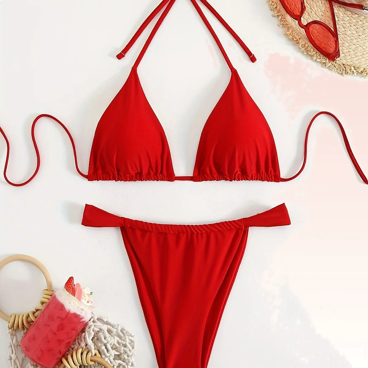 2026 Women Lace Up Bikini Set Sexy Beach Swimsuit Push Up Triangle Bathing Suit
2026 Women Lace Up Bikini Set Sexy Beach Swimsuit Push Up Triangle Bathing Suit