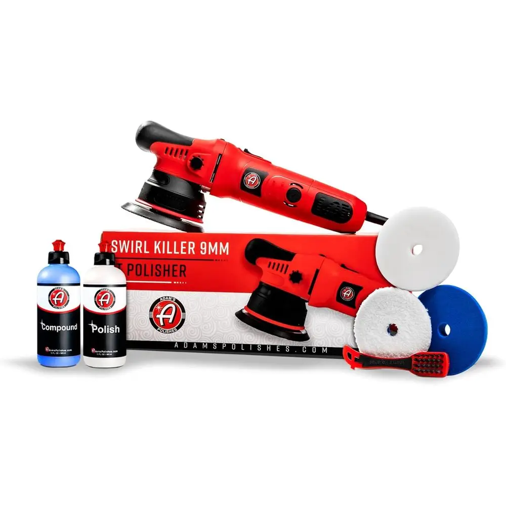 9mm Dual Action Car Polisher Kit - Scratch Remover and Detailing | Polish, Compound & Pads Included
9mm Dual Action Car Polisher Kit - Scratch Remover and Detailing | Polish, Compound & Pads Included