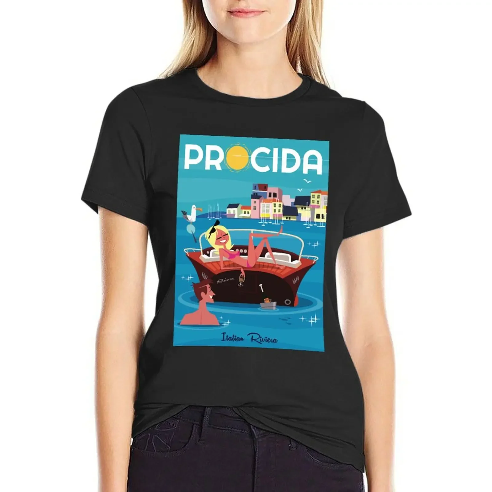 Procida poster T-Shirt animal print shirt for girls funnys heavyweights plain cat shirts for Women
Procida poster T-Shirt animal print shirt for girls funnys heavyweights plain cat shirts for Women