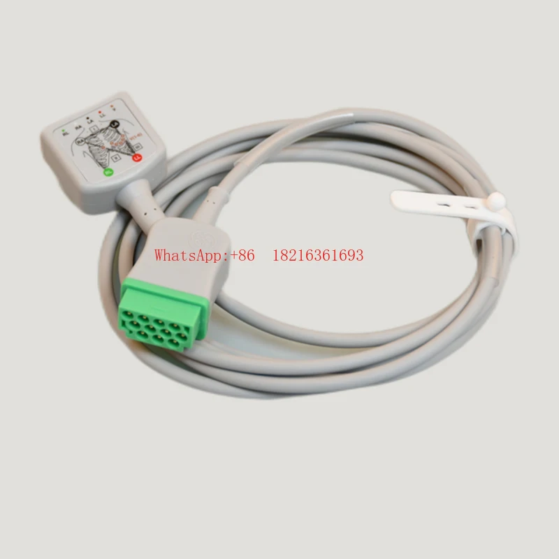 Подходит для GE-Dash3000 4000 2000 B20 30 650, аксессуары для мониторов, кабель ЭКГ, провод
Подходит для GE-Dash3000 4000 2000 B20 30 650, аксессуары для мониторов, кабель ЭКГ, провод
