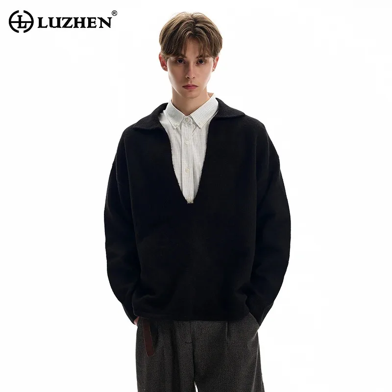 LUZHEN 2025 Autumn Fashion Big V Neck Long Sleeve Shirts Pullover Men's Solid Color Elegant Temperament Casual Clothing JY5886
LUZHEN 2025 Autumn Fashion Big V Neck Long Sleeve Shirts Pullover Men's Solid Color Elegant Temperament Casual Clothing JY5886