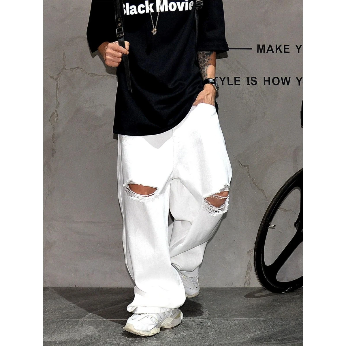 White Slim Fit Stretchy Denim Jeans Men's Summer High Street Trendy Brand Micro Flared Long Pants Fashionable Casual Cotton P...
White Slim Fit Stretchy Denim Jeans Men's Summer High Street Trendy Brand Micro Flared Long Pants Fashionable Casual Cotton P...