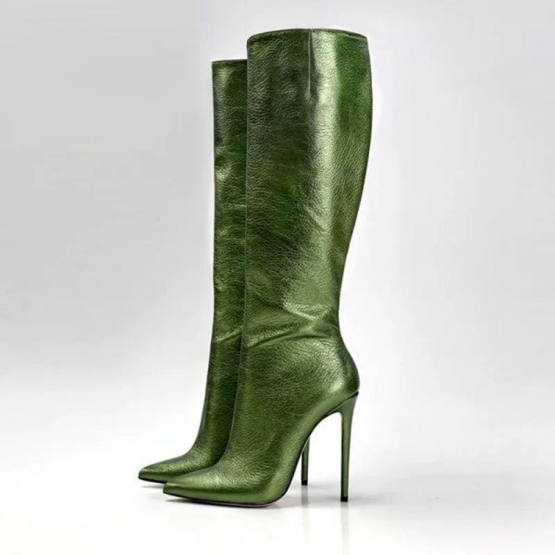 Осенне-зимние женские высокие сапоги с острым носком, пикантные туфли на шпильке для подиума, туфли на очень высоком каблуке без шнуровки до колена Botas Femininas
Осенне-зимние женские высокие сапоги с острым носком, пикантные туфли на шпильке для подиума, туфли на очень высоком каблуке без шнуровки до колена Botas Femininas