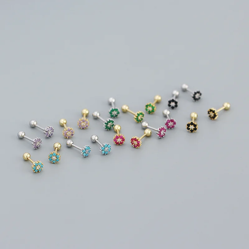 Original 925 Sterling Silver 14K Gold Flower Zircon Stud Earrings Elegant Jewelry For Woman Wholesale
Original 925 Sterling Silver 14K Gold Flower Zircon Stud Earrings Elegant Jewelry For Woman Wholesale