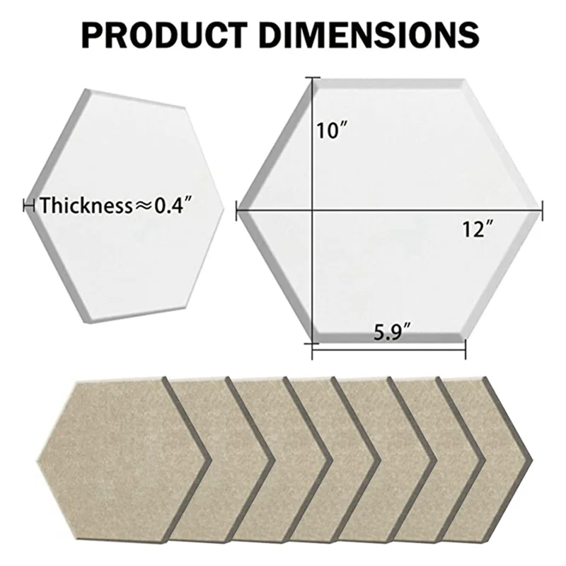 Шестиугольная акустическая панель FRLI-y12, 12x10x0,4 дюйма, стильные акустические стенки для дома и офиса (светлый верблюд)
Шестиугольная акустическая панель FRLI-y12, 12x10x0,4 дюйма, стильные акустические стенки для дома и офиса (светлый верблюд)