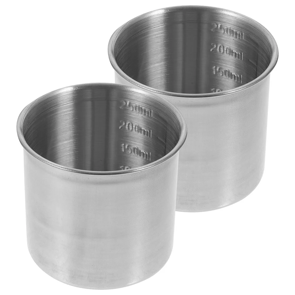 2 Pcs Measuring Cup Flour Ice Container Kitchen Holder Food-friendly Stainless Steel Cake Baking Milk Cups
2 Pcs Measuring Cup Flour Ice Container Kitchen Holder Food-friendly Stainless Steel Cake Baking Milk Cups