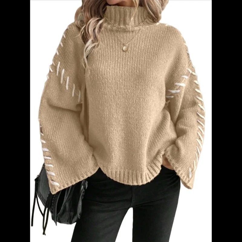 Women Knit Sweater Fall Mock Neck Long Sleeve Oversized Fashion Daily Commute Knit Pullover Ladies Tops
Women Knit Sweater Fall Mock Neck Long Sleeve Oversized Fashion Daily Commute Knit Pullover Ladies Tops