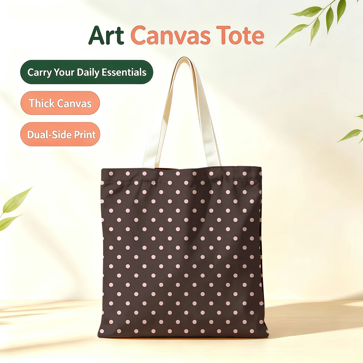 Mauve Dot Drift Dual-Side Printed Tote Bag Eco Handbag for School Office Daily Errands Daily Must-Have Bag
Mauve Dot Drift Dual-Side Printed Tote Bag Eco Handbag for School Office Daily Errands Daily Must-Have Bag