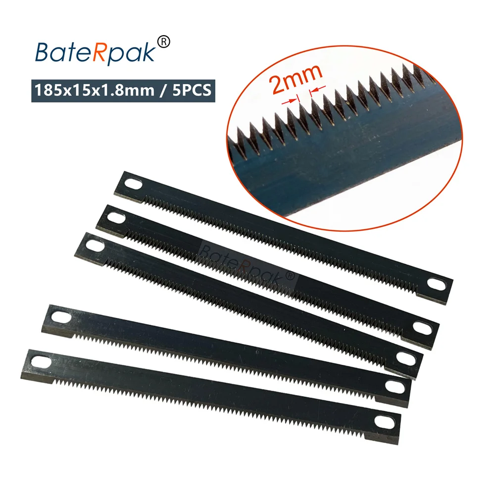 BateRpak 2mm Distance 185x15x1.8mm Tea Bag Sealing Machine Blade,Vertical Packing Machine Knife Spare Part 5pcs Price
BateRpak 2mm Distance 185x15x1.8mm Tea Bag Sealing Machine Blade,Vertical Packing Machine Knife Spare Part 5pcs Price