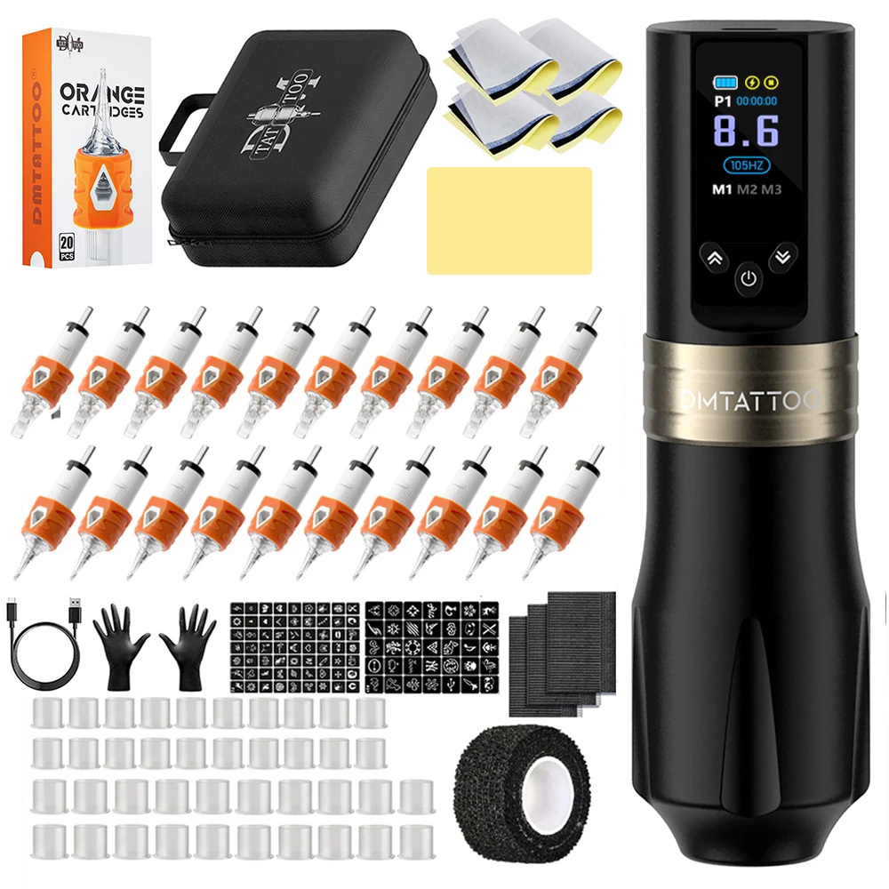 Комплект тату-машины DM Cesar, роторная беспроводная ручка для татуировки, аккумулятор 1800 мАч, высококачественные тату-машины, комплект для татуировщика
Комплект тату-машины DM Cesar, роторная беспроводная ручка для татуировки, аккумулятор 1800 мАч, высококачественные тату-машины, комплект для татуировщика