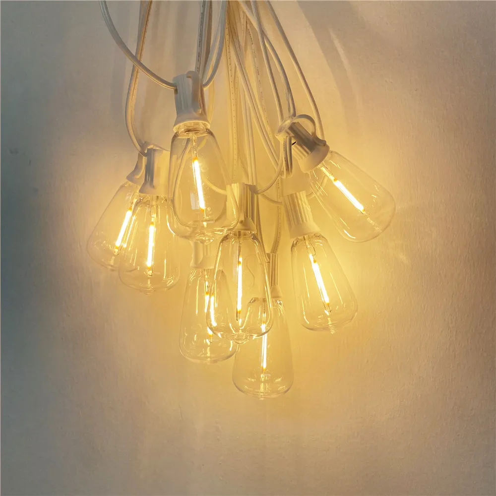 Outdoor String Light Led Filament Bulb Shatterproof Festoon Garland For Wedding Patio Party Garden Decorection
Outdoor String Light Led Filament Bulb Shatterproof Festoon Garland For Wedding Patio Party Garden Decorection