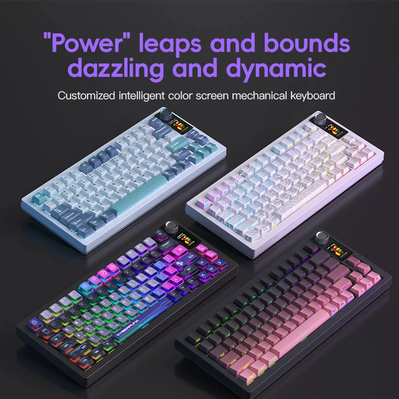 LT75 Mechanical keyboard 2.4G Wireless Bluetooth Wired 80 Keys 75% Layout 0.01mm Hot plug PCB Gasket Game Custom Keyboard 
LT75 Mechanical keyboard 2.4G Wireless Bluetooth Wired 80 Keys 75% Layout 0.01mm Hot plug PCB Gasket Game Custom Keyboard