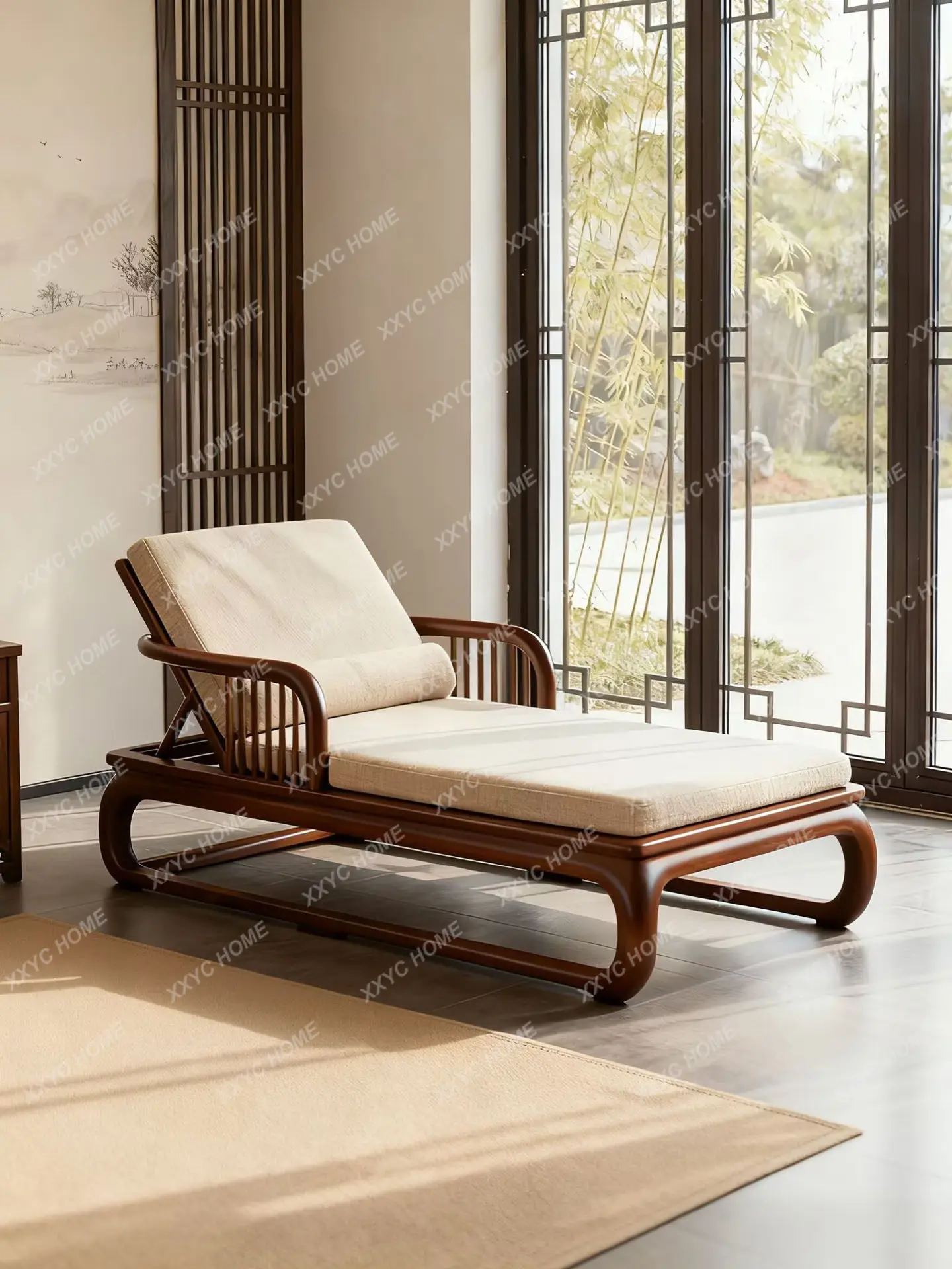 Princess chair Minimalist recliner Living room Solid wood Zen beauty couch
Princess chair Minimalist recliner Living room Solid wood Zen beauty couch