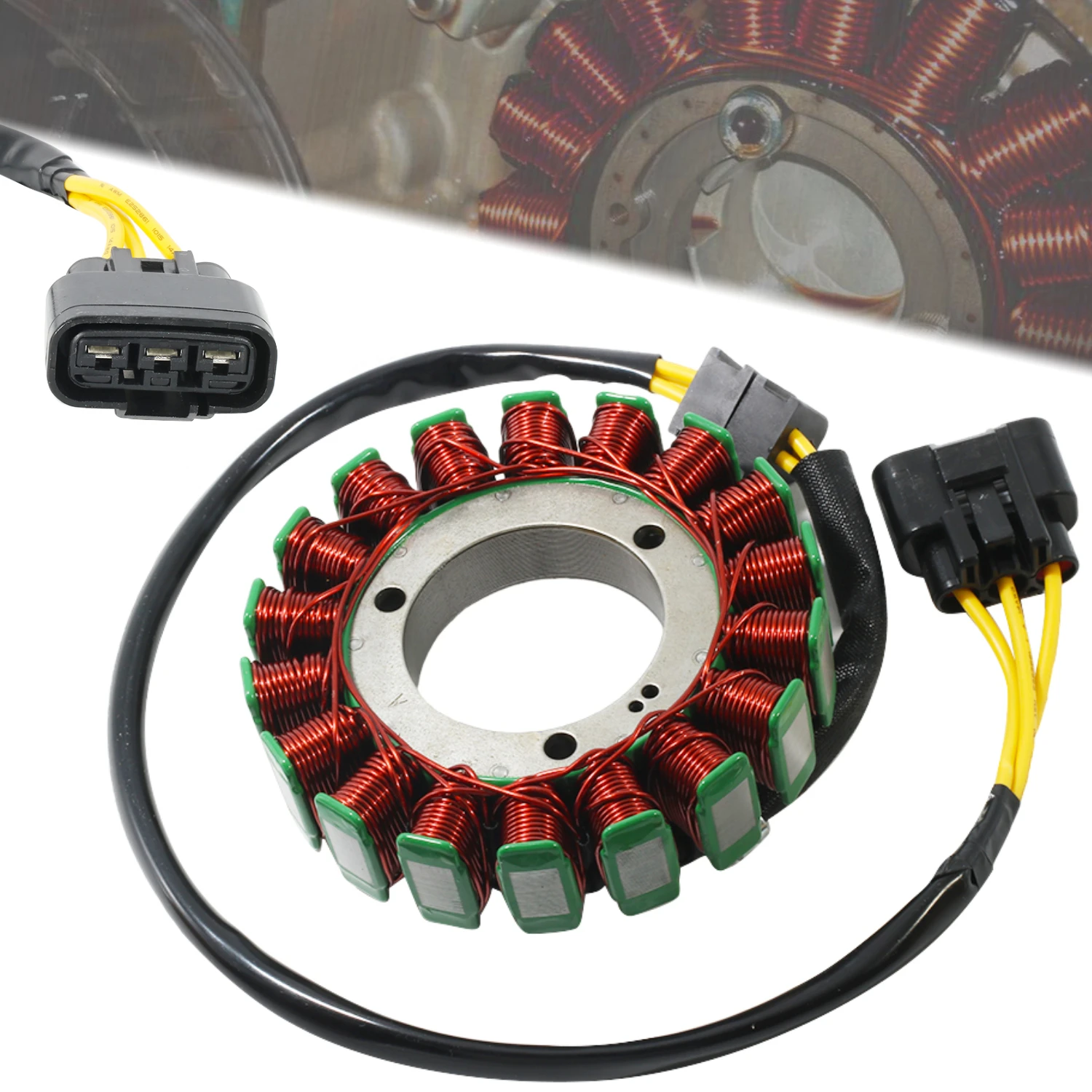 For CFMOTO Motorcycles Generator Stator Coil OEM:0GR0-032000-1000 Fits UFORCE 500 CF500UU and CFORCE 500 S CF500AU-7S 2016 2017
For CFMOTO Motorcycles Generator Stator Coil OEM:0GR0-032000-1000 Fits UFORCE 500 CF500UU and CFORCE 500 S CF500AU-7S 2016 2017