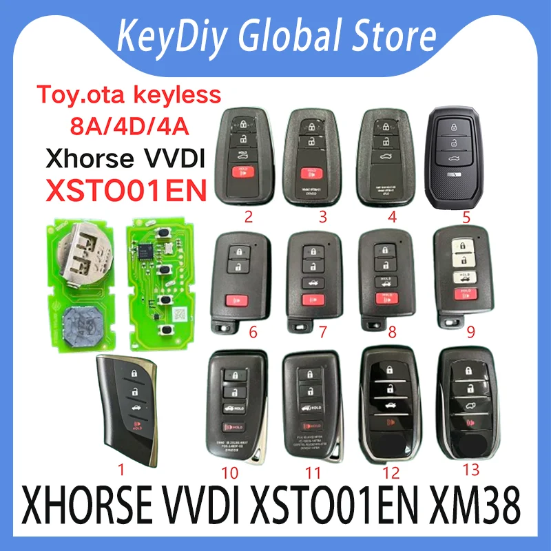 Xhorse XSTO01EN XM38 PCB TOY FD 8A 4D 4A universal smart key programming VVDI2 Mini key tool max pro key tool plus key tool Midi
Xhorse XSTO01EN XM38 PCB TOY FD 8A 4D 4A universal smart key programming VVDI2 Mini key tool max pro key tool plus key tool Midi