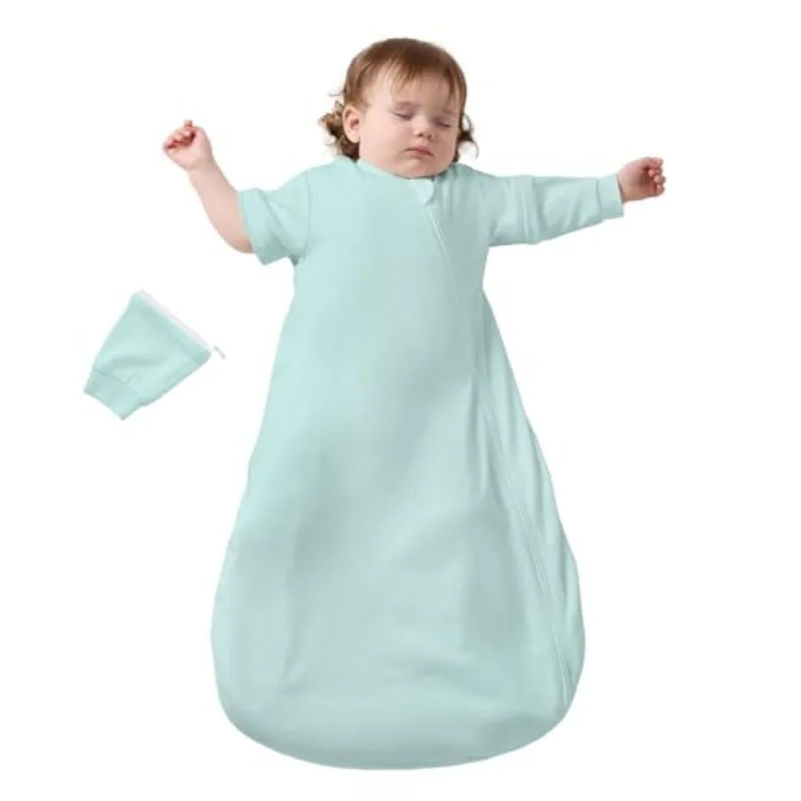 Baby Sleep Sack 12 18 Months, Cotton Sleep Sack with Detachable Long Sleeves, Wearable Blanket for Cooler Nights, 2-Way Zipper
Baby Sleep Sack 12 18 Months, Cotton Sleep Sack with Detachable Long Sleeves, Wearable Blanket for Cooler Nights, 2-Way Zipper