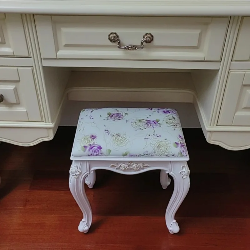 Home Nordic Dresser Stool Makeup Stool Soft Seat Small Square Bench Household Chair Nail Stools 45cm High Coffee Table Ottomans 
Home Nordic Dresser Stool Makeup Stool Soft Seat Small Square Bench Household Chair Nail Stools 45cm High Coffee Table Ottomans