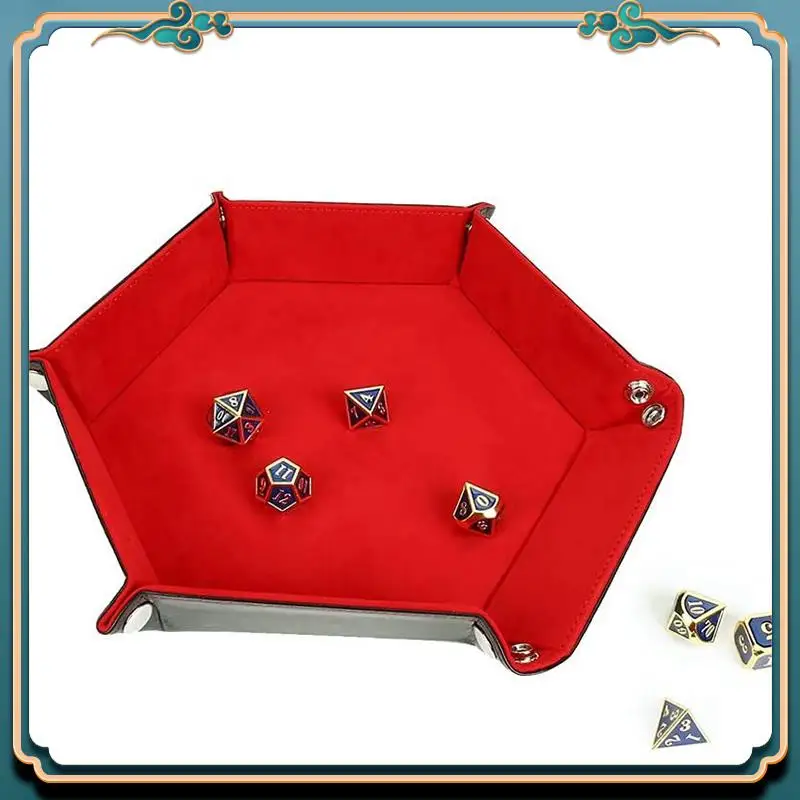 ABMV-4 Pieces Dice Tray Hexagon Dice Rolling Holder Folding Leather Dice Trays Storage Box For Dice Games Like Rpgtable Games
ABMV-4 Pieces Dice Tray Hexagon Dice Rolling Holder Folding Leather Dice Trays Storage Box For Dice Games Like Rpgtable Games