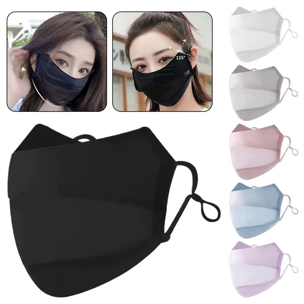Summer Ice Silk Face Mask For Women UV Sun Protection Mask Thin Breathable Mesh Cover Outdoor Sunscreen Mask For Driving Riding
Summer Ice Silk Face Mask For Women UV Sun Protection Mask Thin Breathable Mesh Cover Outdoor Sunscreen Mask For Driving Riding