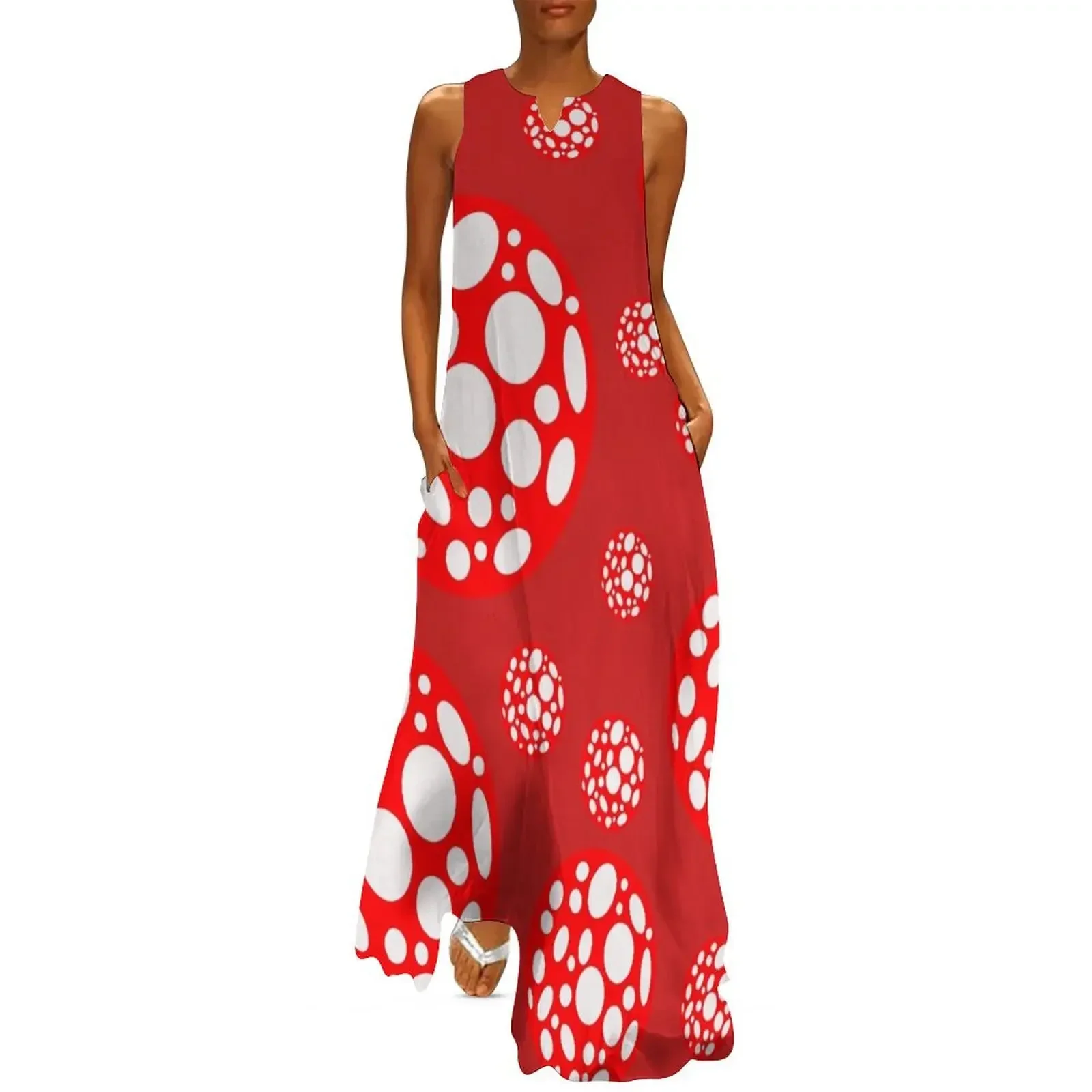 red and white polka dot infinity Long Dress luxury evening dresses for women 2025 Dress
red and white polka dot infinity Long Dress luxury evening dresses for women 2025 Dress