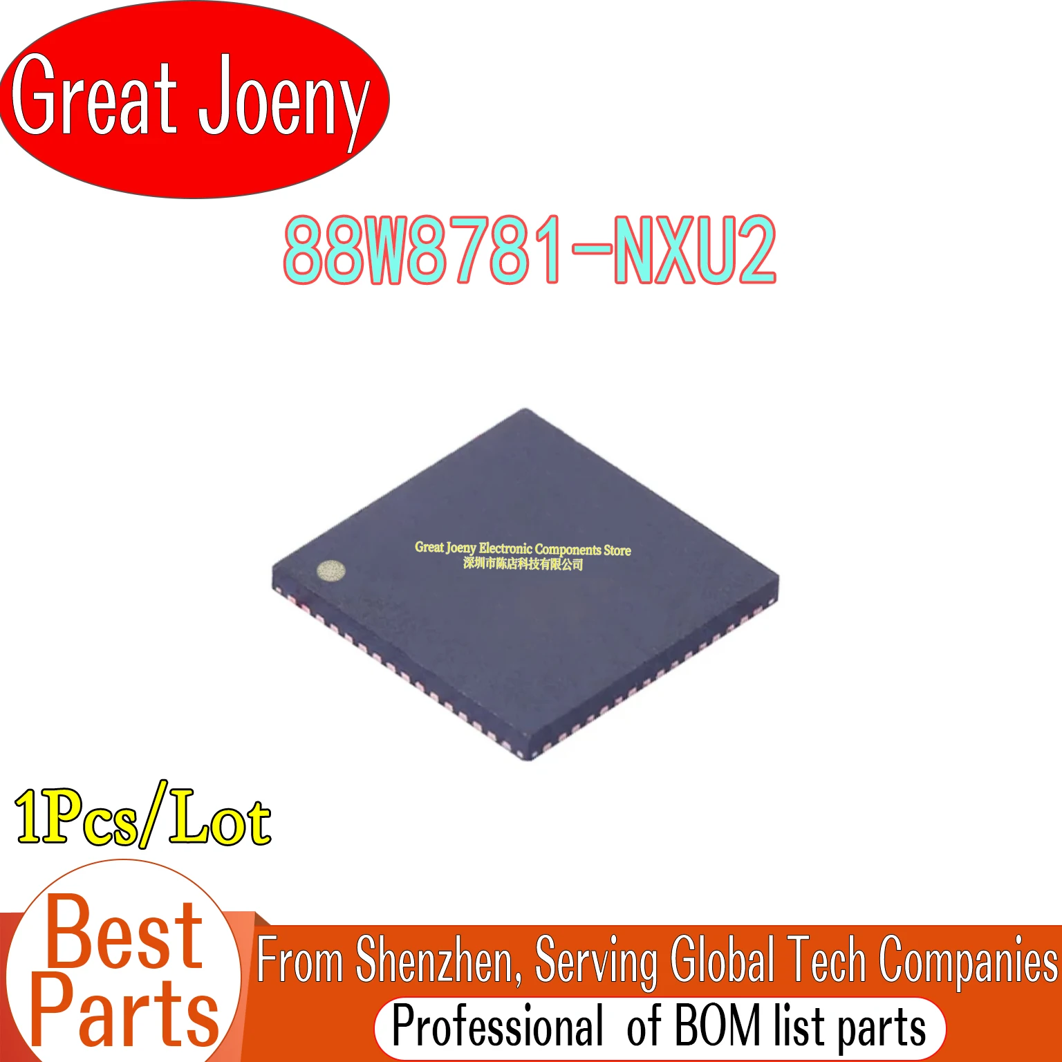 (1piece) 100% New 88W8781-NXU2 88W8781 NXU2 QFN-88 Chipset
(1piece) 100% New 88W8781-NXU2 88W8781 NXU2 QFN-88 Chipset