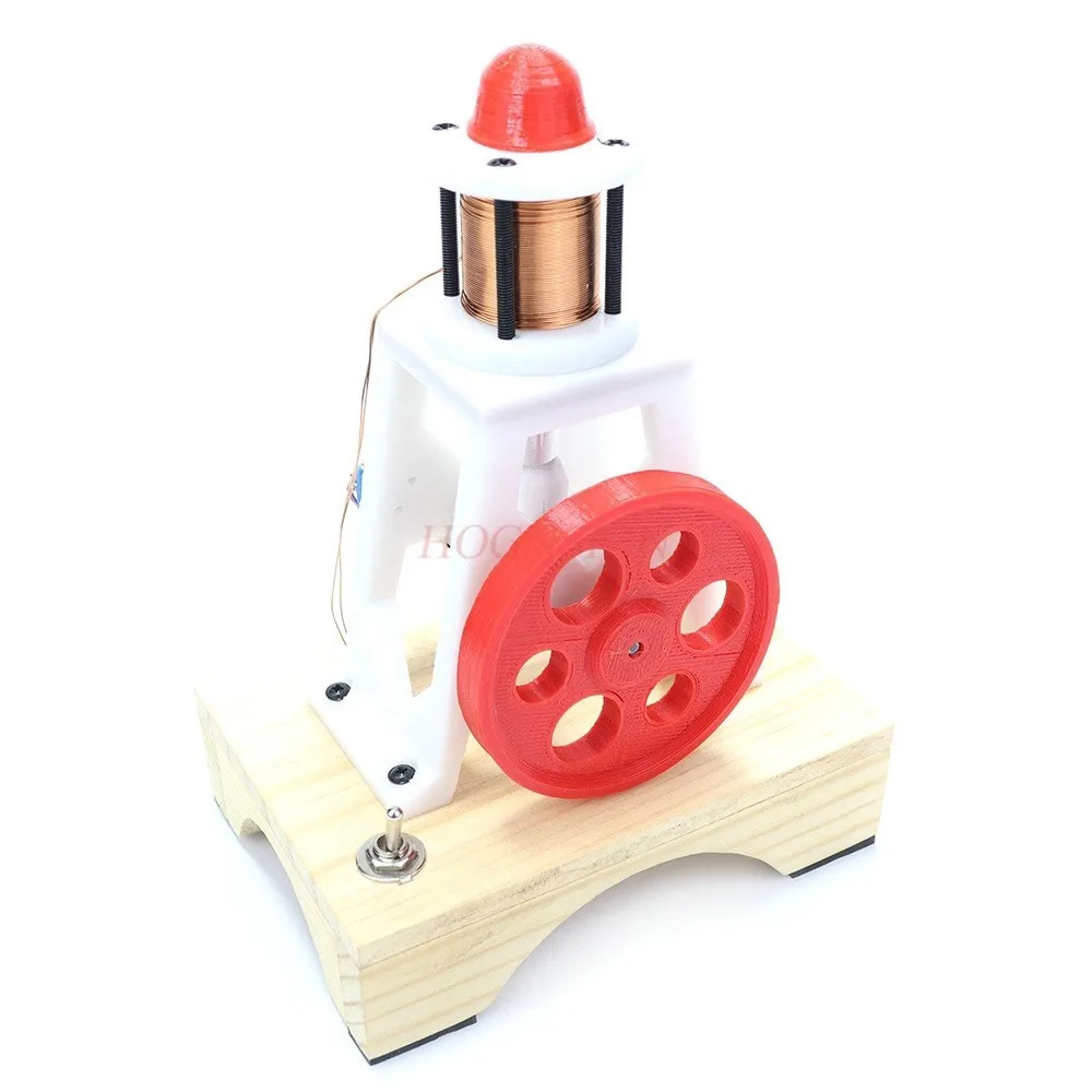 DIY electromagnetic single cylinder engine model physics teaching experiment, principles of electric and magnetic motion
DIY electromagnetic single cylinder engine model physics teaching experiment, principles of electric and magnetic motion