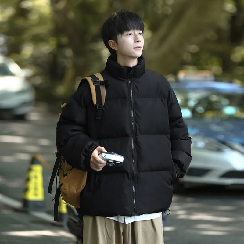 Thiened Cotton Jaet Stand Collar down Filled Men's Winter Outerwear Warm Bread Sle Coat Youth Faion Daily Wear
Thiened Cotton Jaet Stand Collar down Filled Men's Winter Outerwear Warm Bread Sle Coat Youth Faion Daily Wear