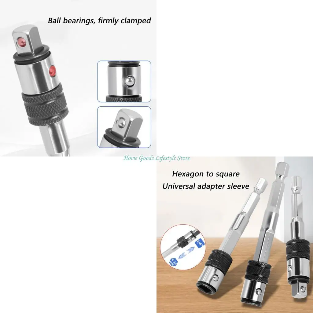 E74E Steel Power Tool Extension Adapter For Easy Access To Hard To Reach Work Areas