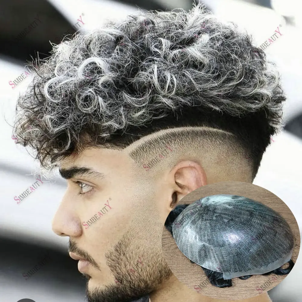 1B65Grey Black Brown20mm Curly Full Thin Pu Base Men Toupee Durable Super Cheap Male Human Hair System Unit Capillary Prosthesis
1B65Grey Black Brown20mm Curly Full Thin Pu Base Men Toupee Durable Super Cheap Male Human Hair System Unit Capillary Prosthesis