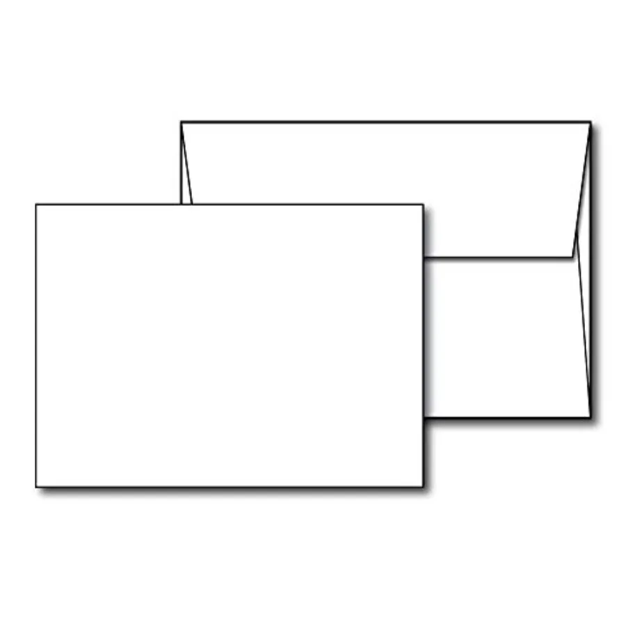Heavyweight Blank White 5" X 7" Cards with Envelopes - 40 Cards and Envelopes
Heavyweight Blank White 5" X 7" Cards with Envelopes - 40 Cards and Envelopes