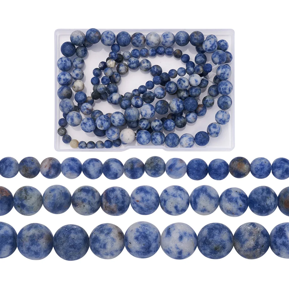 1set Natural Blue Spot Jasper Beads Strands Frosted Round Natural Stone Beads For Jewelry Making DIY Bracelet Necklace 6-10.5mm
1set Natural Blue Spot Jasper Beads Strands Frosted Round Natural Stone Beads For Jewelry Making DIY Bracelet Necklace 6-10.5mm