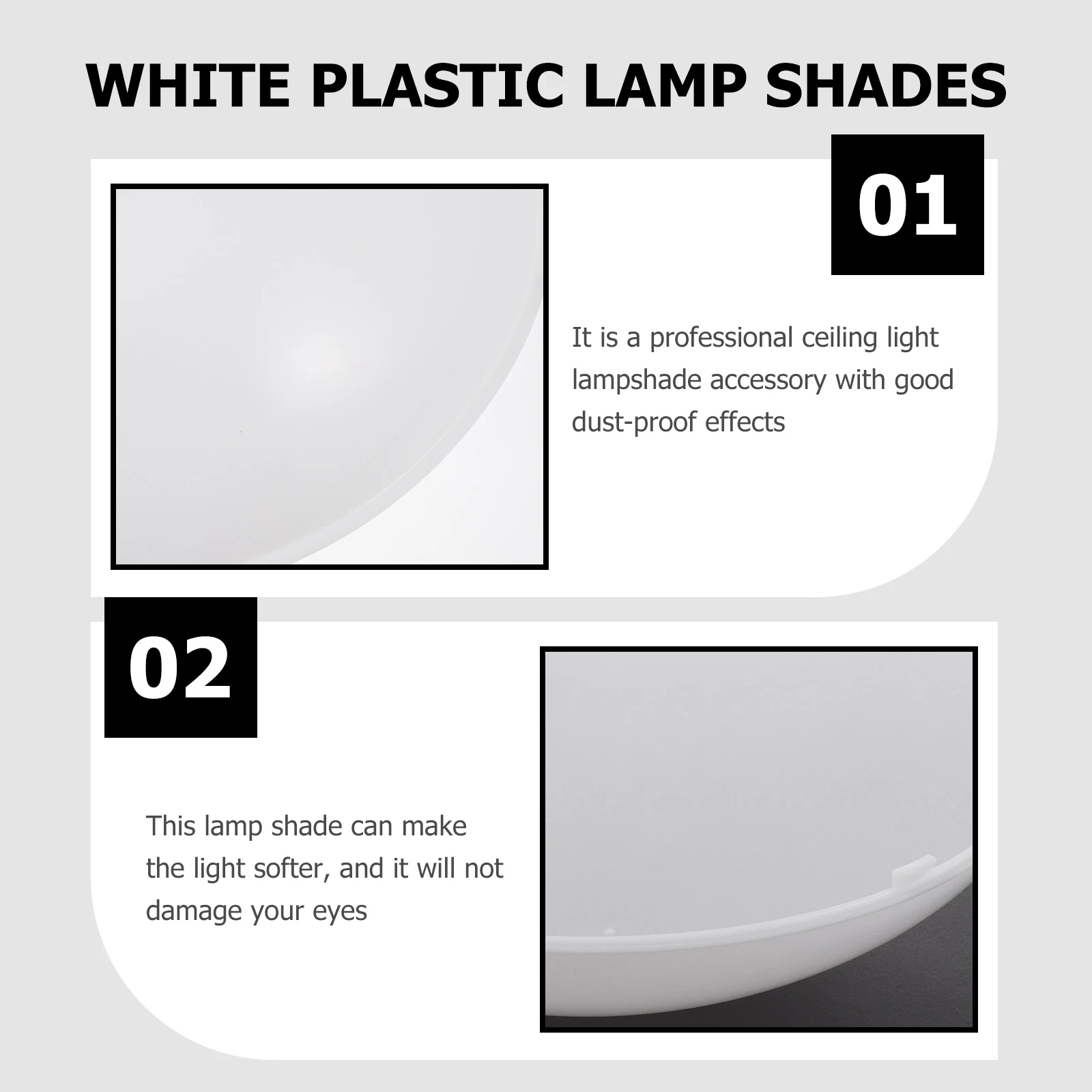 2pcs Fire Retardant Lamp Shades White Plastic Ceiling Lampshades Simple Light Fixture Cover Antiflaming Dust Proof For Living
2pcs Fire Retardant Lamp Shades White Plastic Ceiling Lampshades Simple Light Fixture Cover Antiflaming Dust Proof For Living
