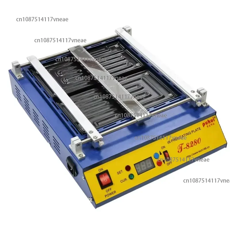 T-8280 Preheating Station PID Intelligent Temp Control PCB Board Preheating BGA Rework Lead-free SMD Components
T-8280 Preheating Station PID Intelligent Temp Control PCB Board Preheating BGA Rework Lead-free SMD Components
