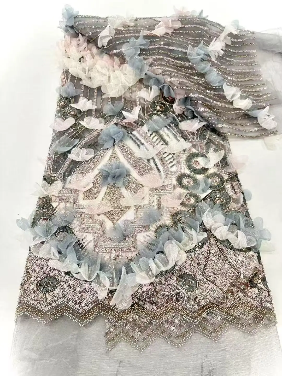 2025 African Lace Fabric 3D Flower Embroidery Nigerian Bridal High Quality French Tulle Lace Fabrics For Wedding Party
2025 African Lace Fabric 3D Flower Embroidery Nigerian Bridal High Quality French Tulle Lace Fabrics For Wedding Party