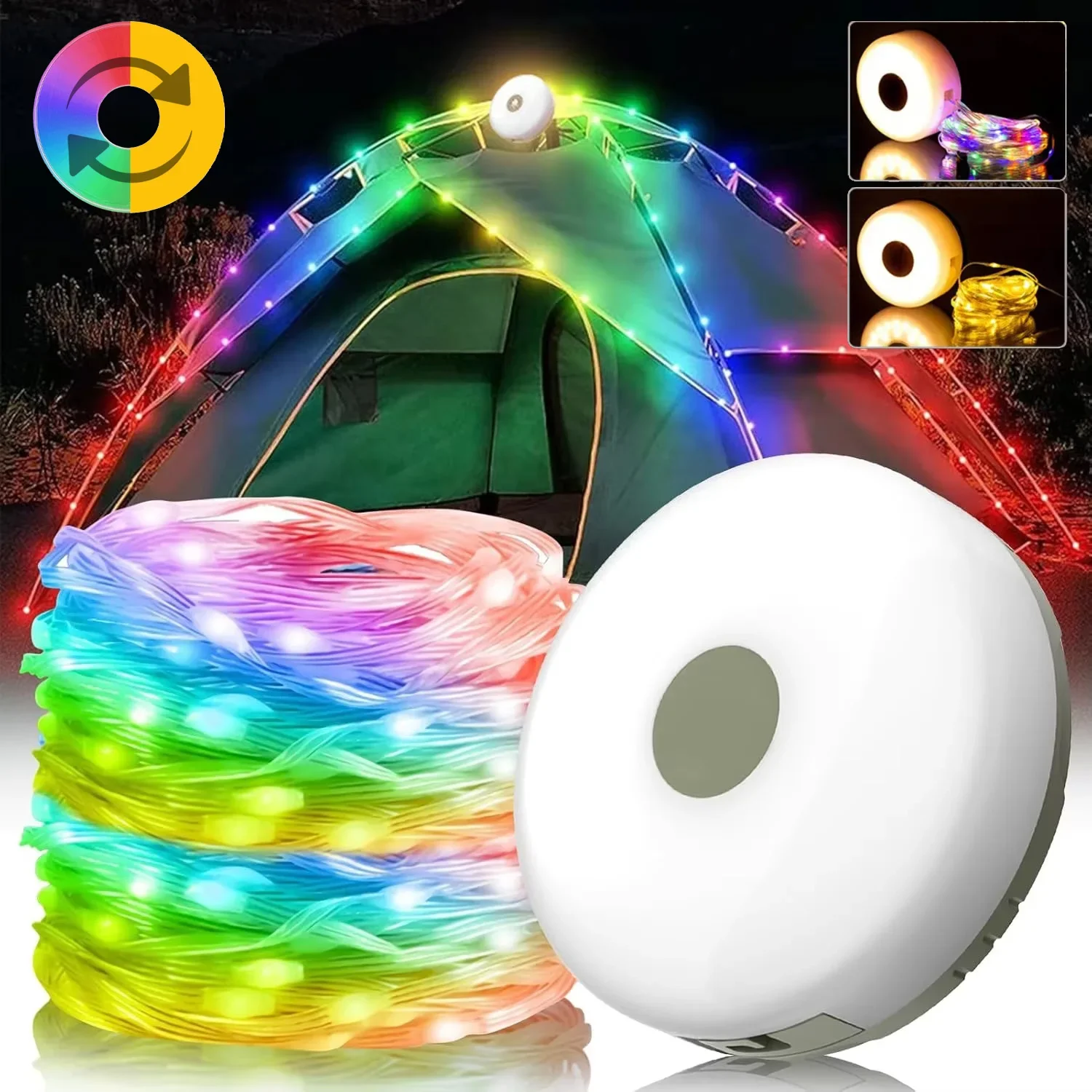 4-in-1 LED Camping Lamp Strip USB Rechargeable Atmosphere 10M Length Waterproof Light String Garden Decoration Tent Flashlight
4-in-1 LED Camping Lamp Strip USB Rechargeable Atmosphere 10M Length Waterproof Light String Garden Decoration Tent Flashlight