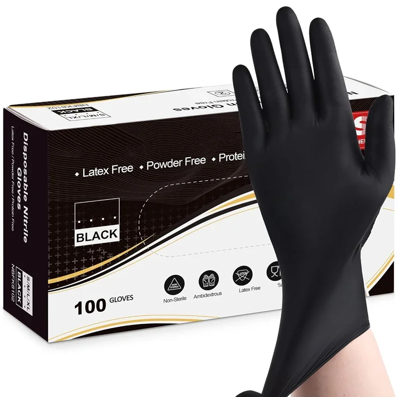 Nitrile Disposable Gloves Black 20/50/100PCS Latex Powder Free Gloves Industrial Grade Cooking Working Cleaning Hair Dye Gloves
Nitrile Disposable Gloves Black 20/50/100PCS Latex Powder Free Gloves Industrial Grade Cooking Working Cleaning Hair Dye Gloves