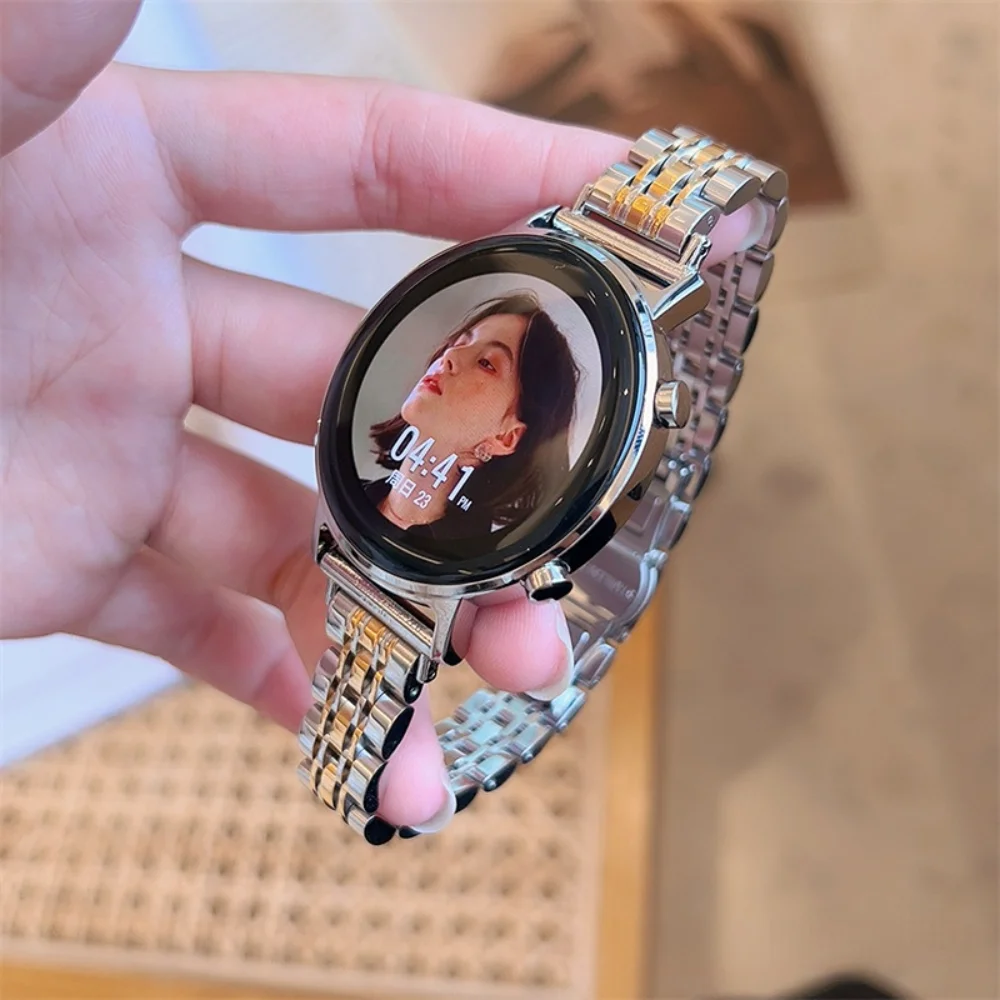 Ремешок из нержавеющей стали для Samsung Galaxy Watch 4 5 40 мм 44 мм, Классический женский браслет Active2 для Huawei GT3 GT2 42 мм 46 мм, 20 22 мм
Ремешок из нержавеющей стали для Samsung Galaxy Watch 4 5 40 мм 44 мм, Классический женский браслет Active2 для Huawei GT3 GT2 42 мм 46 мм, 20 22 мм