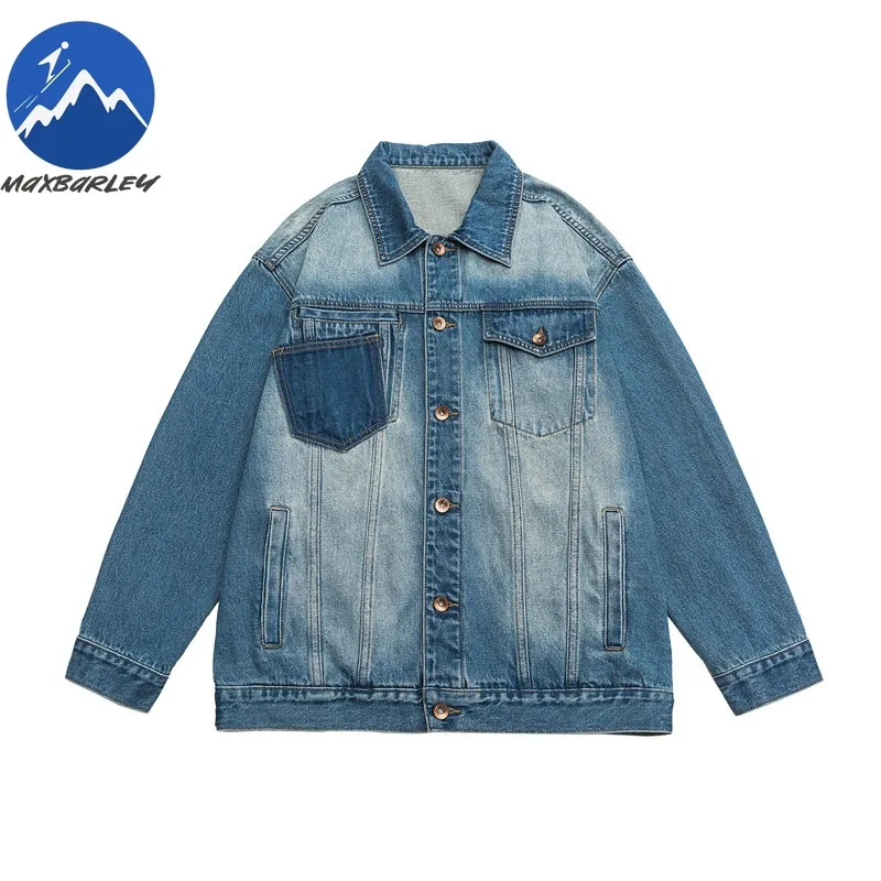Maxbarley Mens Washed Denim Jacket Classic Turndown Collar Y2k Harajuku Motorcycle Jackets Vintage Workwear Autumn Denim Coat
Maxbarley Mens Washed Denim Jacket Classic Turndown Collar Y2k Harajuku Motorcycle Jackets Vintage Workwear Autumn Denim Coat
