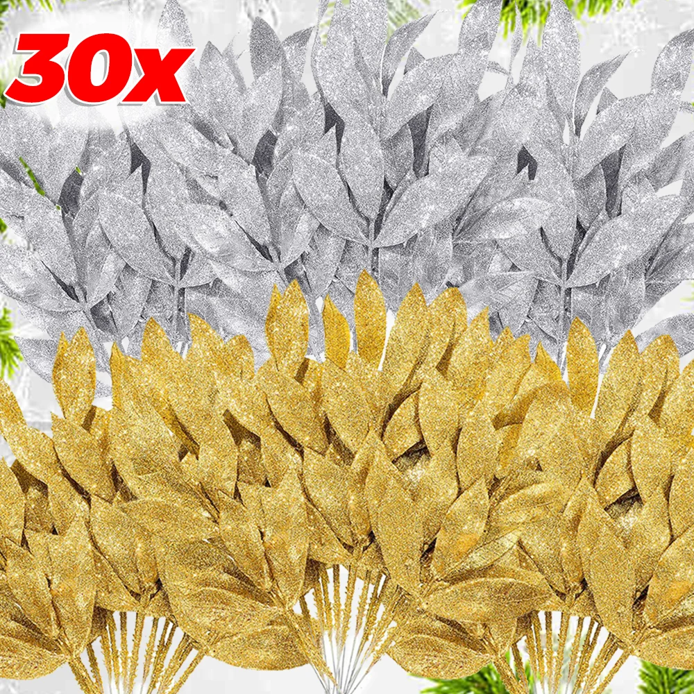1/30 шт., рождественские искусственные блестящие листья, ветка, золото, серебро, имитация растений, оливковые листья, гирлянда, рождественская елка, новогоднее украшение
1/30 шт., рождественские искусственные блестящие листья, ветка, золото, серебро, имитация растений, оливковые листья, гирлянда, рождественская елка, новогоднее украшение