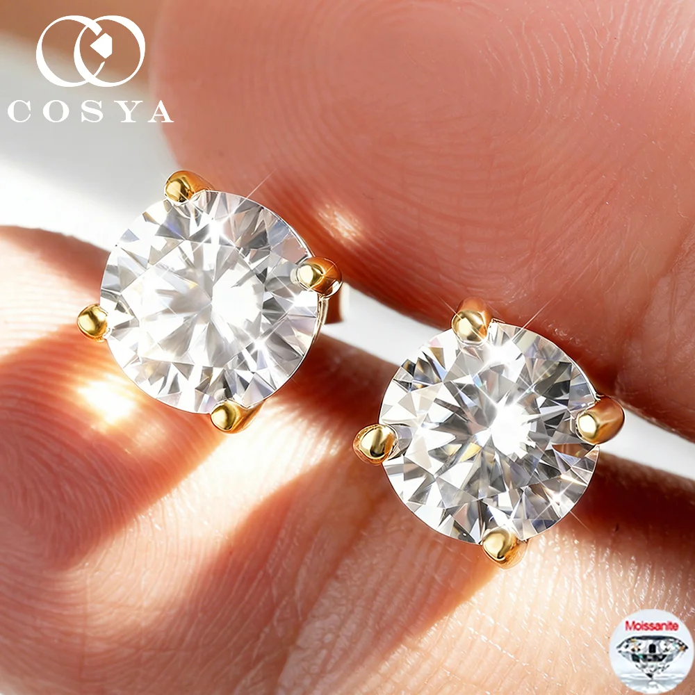 Серьги-гвоздики COSYA с муассанитом 2 карата, 8 мм, из стерлингового серебра S925, сверкающие, цвет D, VVS, имитация бриллианта, повседневные украшения, подарки для женщин и мужчин
Серьги-гвоздики COSYA с муассанитом 2 карата, 8 мм, из стерлингового серебра S925, сверкающие, цвет D, VVS, имитация бриллианта, повседневные украшения, подарки для женщин и мужчин