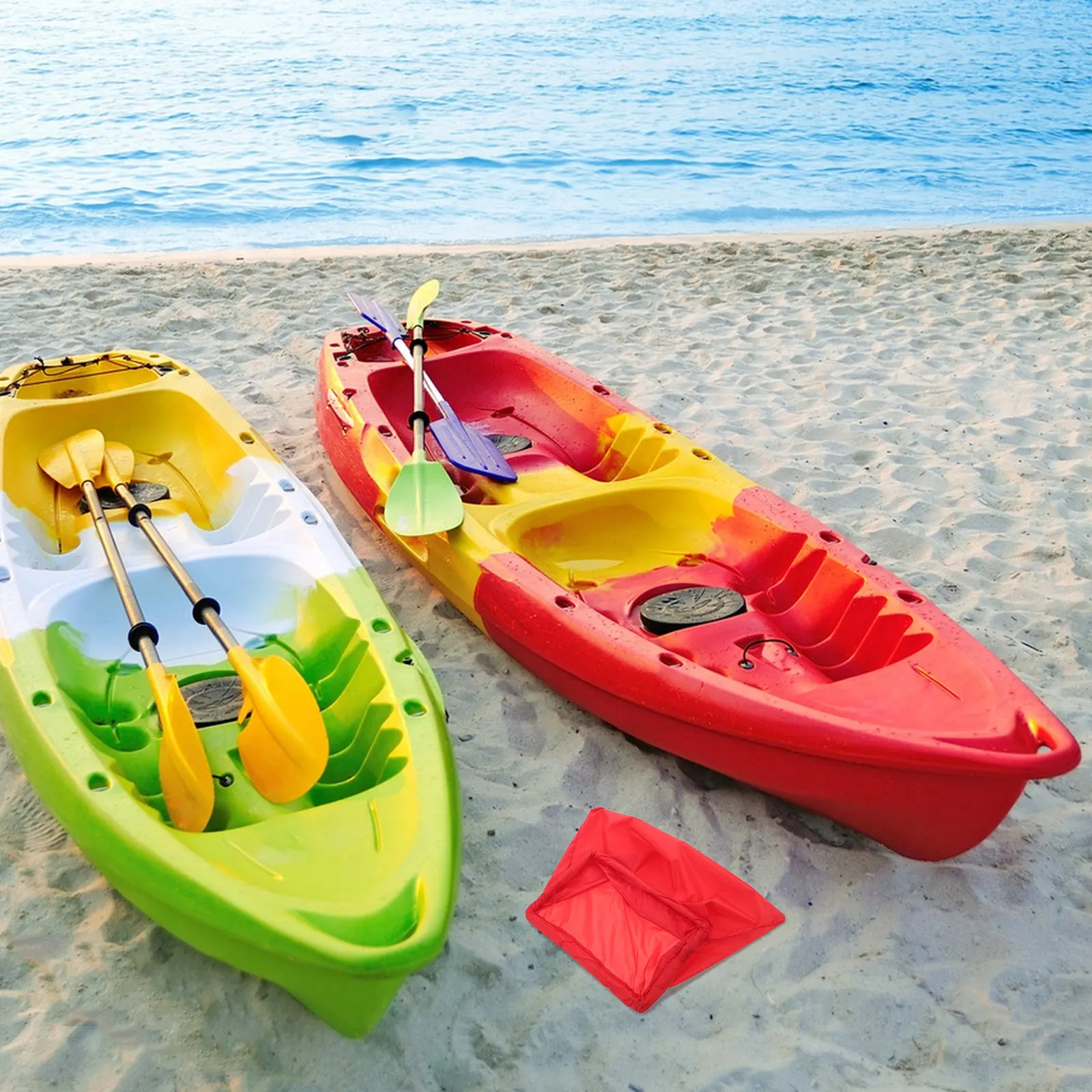 Универсальный квадратный чехол для люка каяка с красным карманом и водонепроницаемой сумкой для хранения - морской класс, для лодок и каноэ
Универсальный квадратный чехол для люка каяка с красным карманом и водонепроницаемой сумкой для хранения - морской класс, для лодок и каноэ