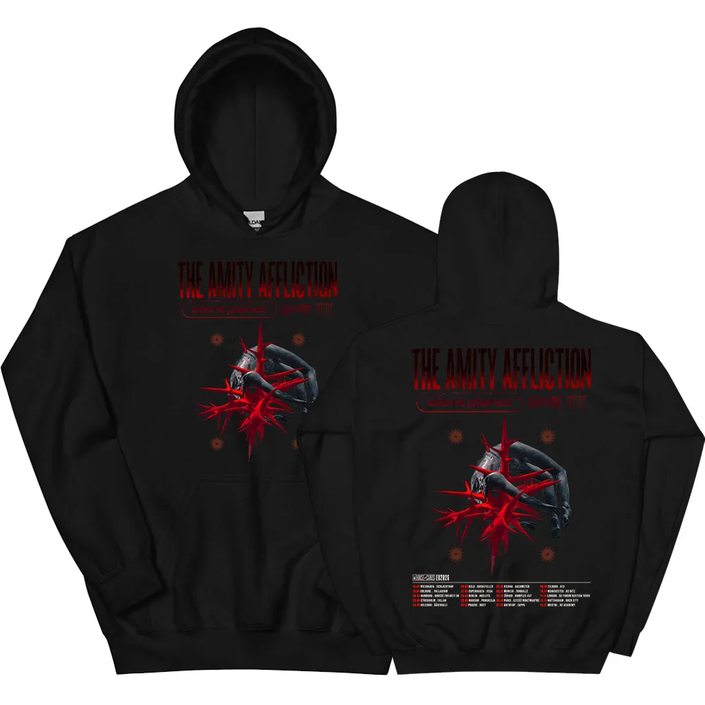 The Amity Affliction Tour Hoodies Album House of Cards Design Sweatshirts Long Sleeve Loose Hooded Pullovers Men Women Clothing
The Amity Affliction Tour Hoodies Album House of Cards Design Sweatshirts Long Sleeve Loose Hooded Pullovers Men Women Clothing
