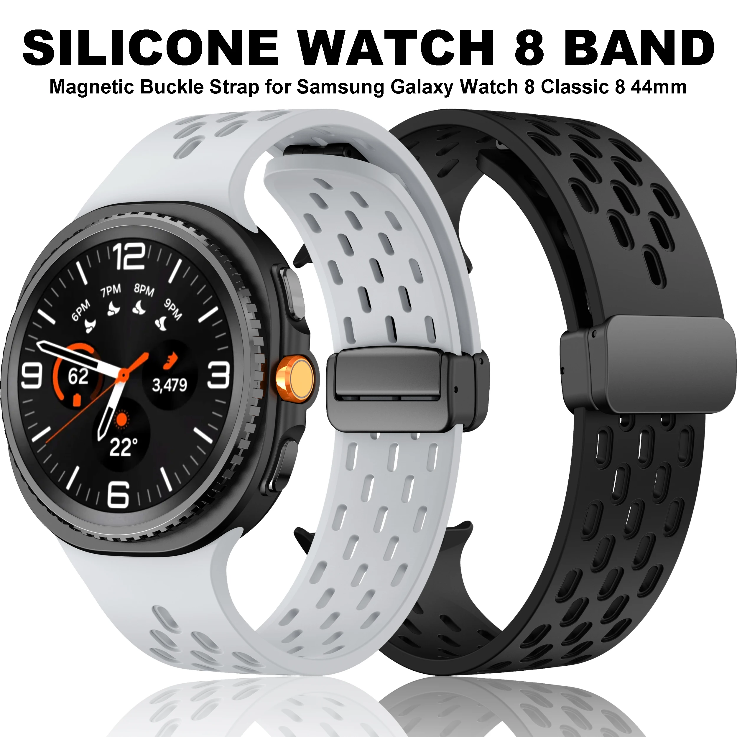 Magnetic Buckle Strap for Samsung Galaxy Watch 8 Classic 8 44mm 46mm Silicone Band for Galaxy Watch 8 44mm 40mm Accessories
Magnetic Buckle Strap for Samsung Galaxy Watch 8 Classic 8 44mm 46mm Silicone Band for Galaxy Watch 8 44mm 40mm Accessories