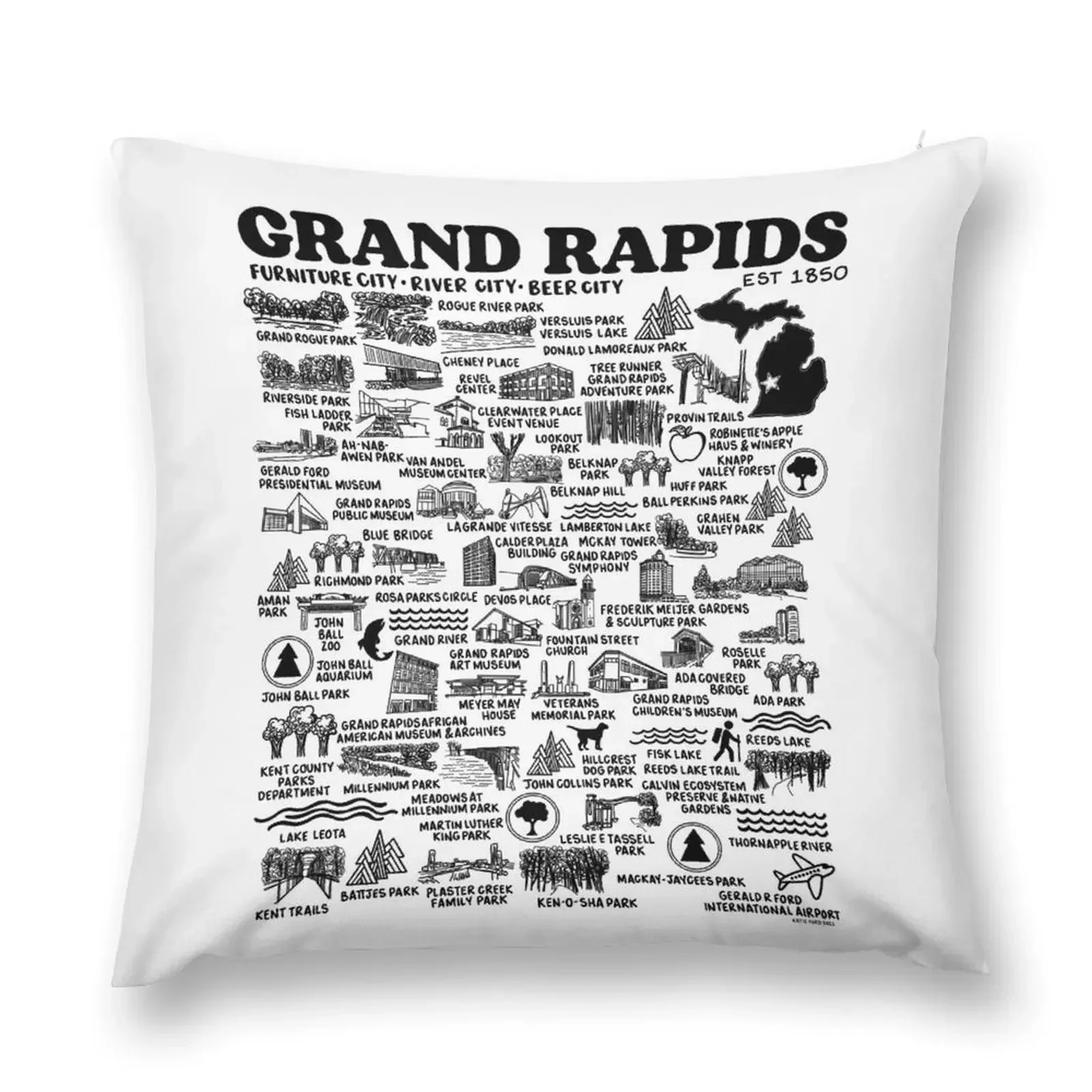 Grand Rapids Map Throw Pillow christmas supplies luxury home accessories Pillowcase Sofa Cushions pillow
Grand Rapids Map Throw Pillow christmas supplies luxury home accessories Pillowcase Sofa Cushions pillow