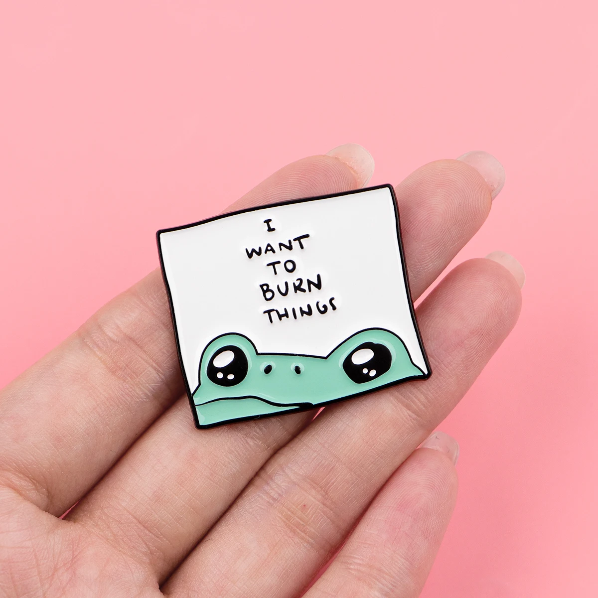 I WANT TO BURN THINGS Enamel Pin Cute Frog Brooch Pines Lapel Pins Badge on Backpack Clothing Accessories Fashion Jewelry Gifts
I WANT TO BURN THINGS Enamel Pin Cute Frog Brooch Pines Lapel Pins Badge on Backpack Clothing Accessories Fashion Jewelry Gifts