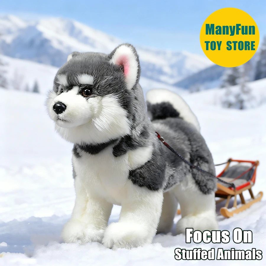 Alaskan Dog Plush Toy Lifelike Siberian Husky Stuffed Animal Realistic Alaskan Malamute Plushie Eskimo Dog Doll Collectors
Alaskan Dog Plush Toy Lifelike Siberian Husky Stuffed Animal Realistic Alaskan Malamute Plushie Eskimo Dog Doll Collectors